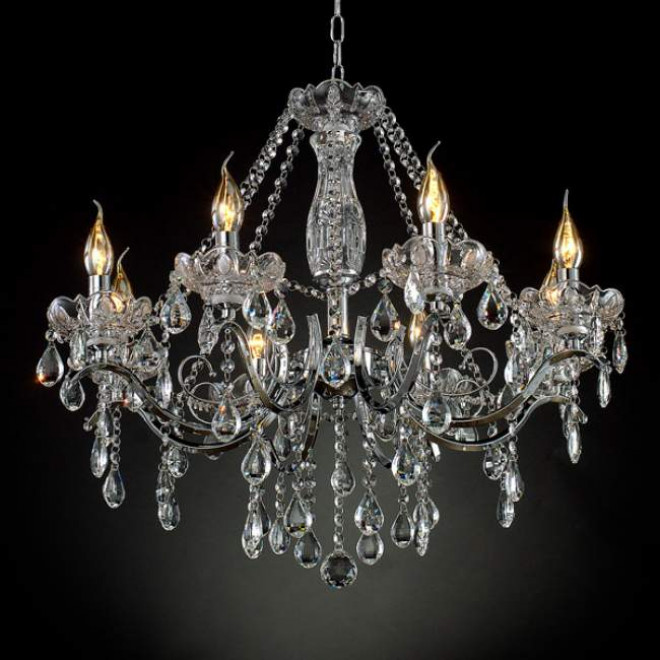 Подвесная люстра Eurosvet 3188/8 хром Strotskis Подвесная люстра Eurosvet 3188/8 хром Strotskis