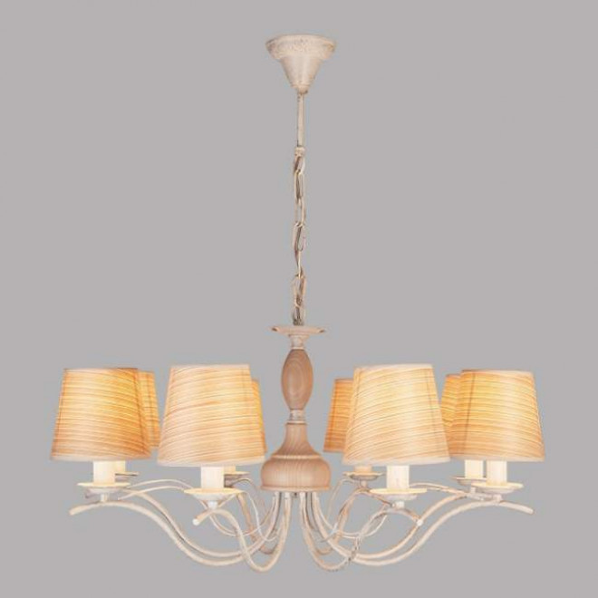 Подвесная люстра Eurosvet Элен 60027/8 белый с золотом Подвесная люстра Eurosvet Элен 60027/8 белый с золотом