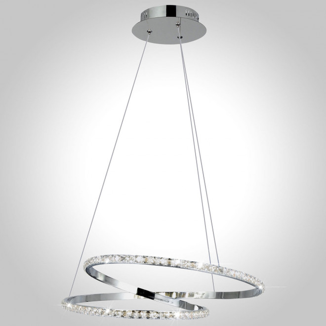 Подвесной светодиодный светильник Eurosvet 90062/2 хром Подвесной светодиодный светильник Eurosvet 90062/2 хром