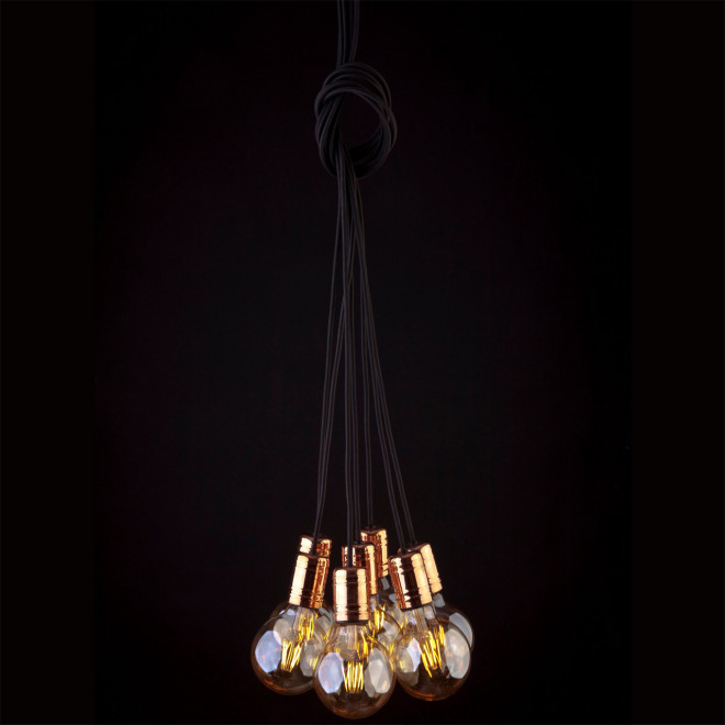 Подвесная люстра Nowodvorski Cable Black/Copper 9746 Подвесная люстра Nowodvorski Cable Black/Copper 9746