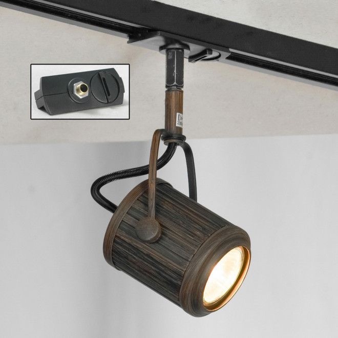 Трековый светильник однофазный Lussole LOFT Track Lights LSP-9131-TAB Трековый светильник однофазный Lussole LOFT Track Lights LSP-9131-TAB