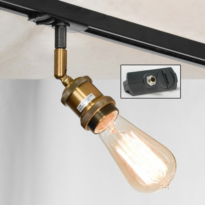 Трековый светильник однофазный Lussole LOFT Track Lights LSP-9320-TAB Трековый светильник однофазный Lussole LOFT Track Lights LSP-9320-TAB