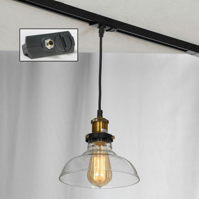 Трековый светильник однофазный Lussole LOFT Track Lights LSP-9606-TAB Трековый светильник однофазный Lussole LOFT Track Lights LSP-9606-TAB